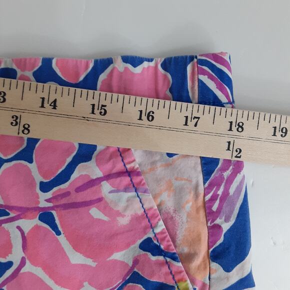 Lilly Pulitzer Ocean View Board Short Brilliant Blue It’s Electric Women M Beach - Picture 8 of 10